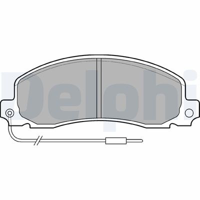 Brake Pad Set, disc brake DELPHI LP504
