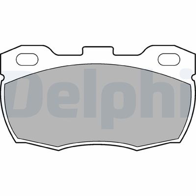 Brake Pad Set, disc brake DELPHI LP506