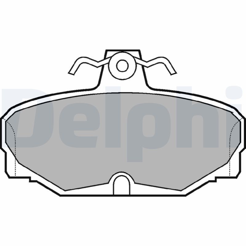 DELPHI LP507 Brake Pad Set, disc brake