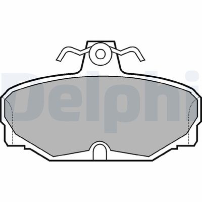 Brake Pad Set, disc brake DELPHI LP507