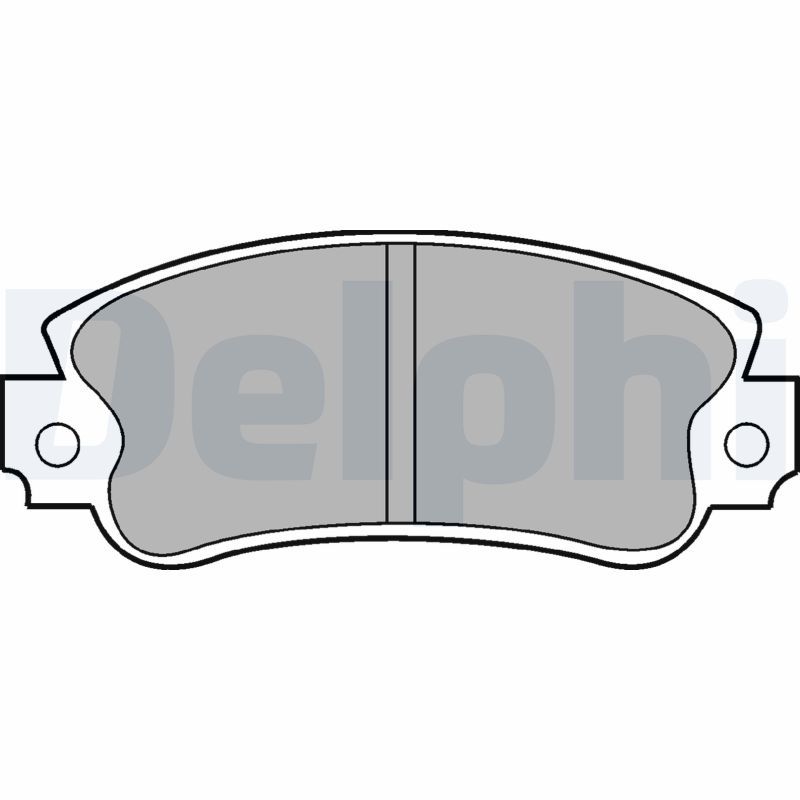DELPHI LP509 Brake Pad Set, disc brake