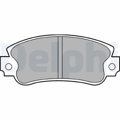 Brake Pad Set, disc brake DELPHI LP509