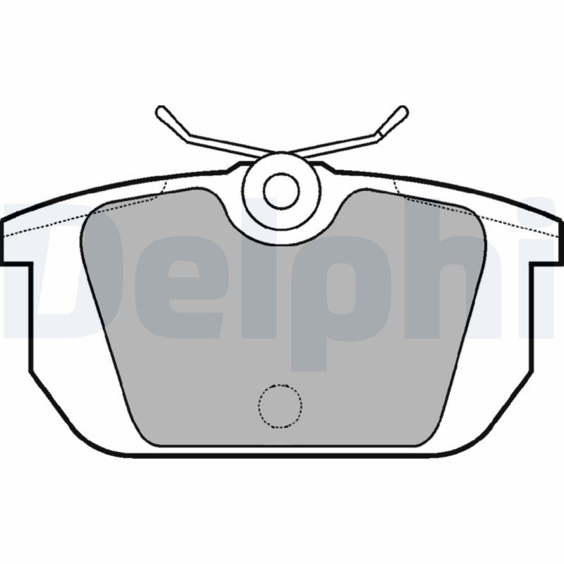 DELPHI LP522 Brake Pad Set, disc brake