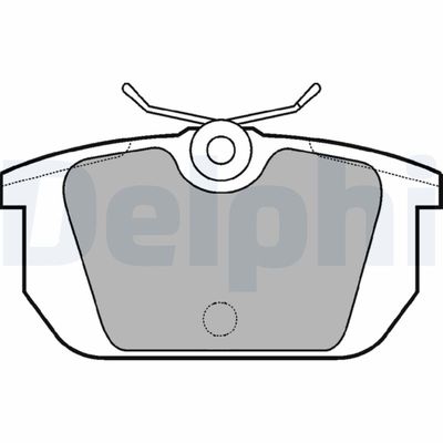 Brake Pad Set, disc brake DELPHI LP522