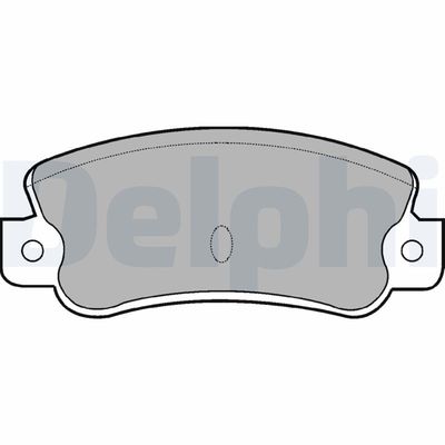 Brake Pad Set, disc brake DELPHI LP523