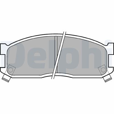 Brake Pad Set, disc brake DELPHI LP530