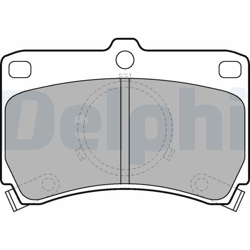 DELPHI LP531 Brake Pad Set, disc brake