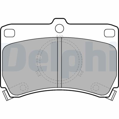 Brake Pad Set, disc brake DELPHI LP531