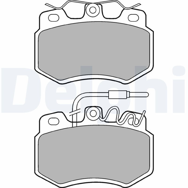 DELPHI LP536 Brake Pad Set, disc brake