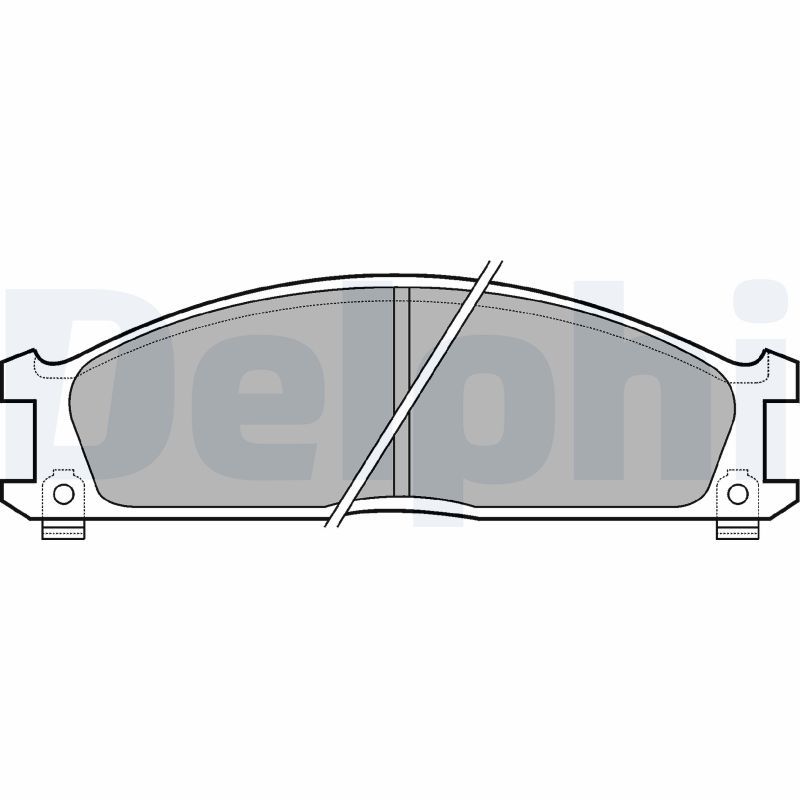 DELPHI LP543 Brake Pad Set, disc brake