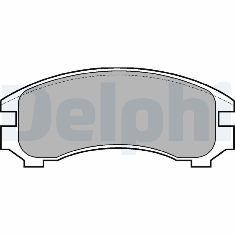 DELPHI LP546 Brake Pad Set, disc brake