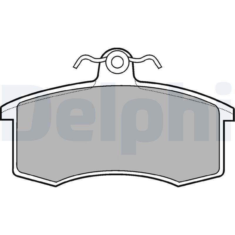DELPHI LP551 Brake Pad Set, disc brake