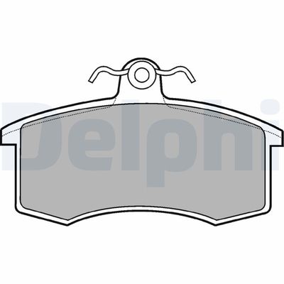 Brake Pad Set, disc brake DELPHI LP551