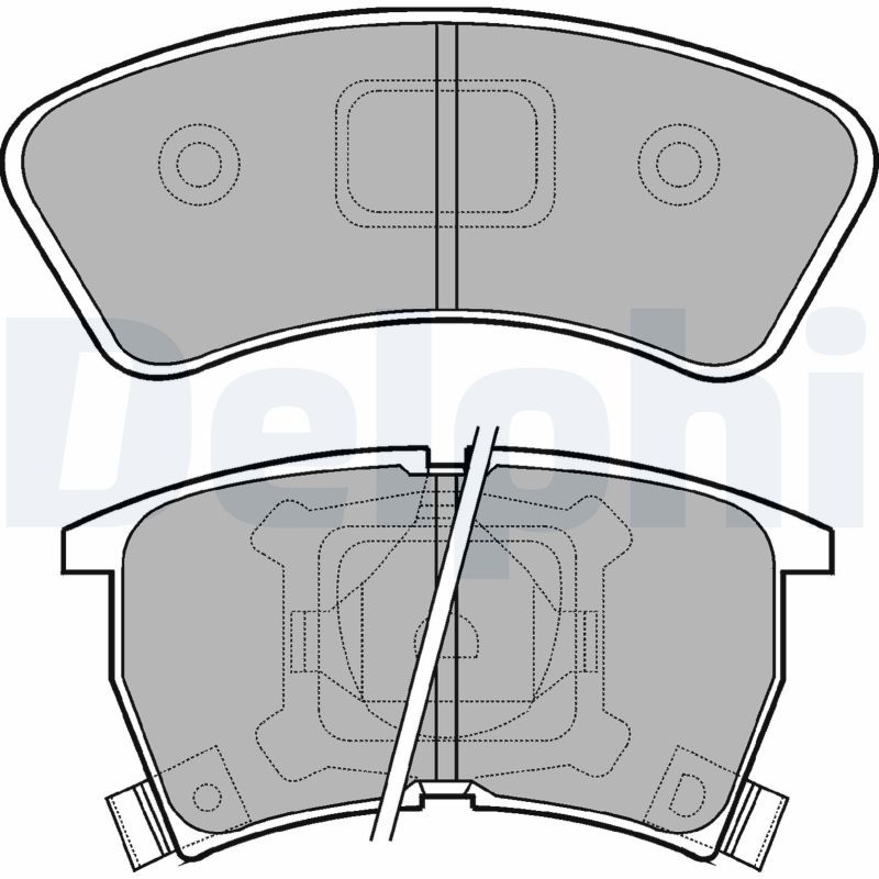 DELPHI LP552 Brake Pad Set, disc brake