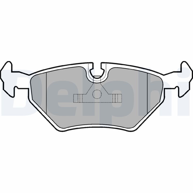 DELPHI LP555 Brake Pad Set, disc brake