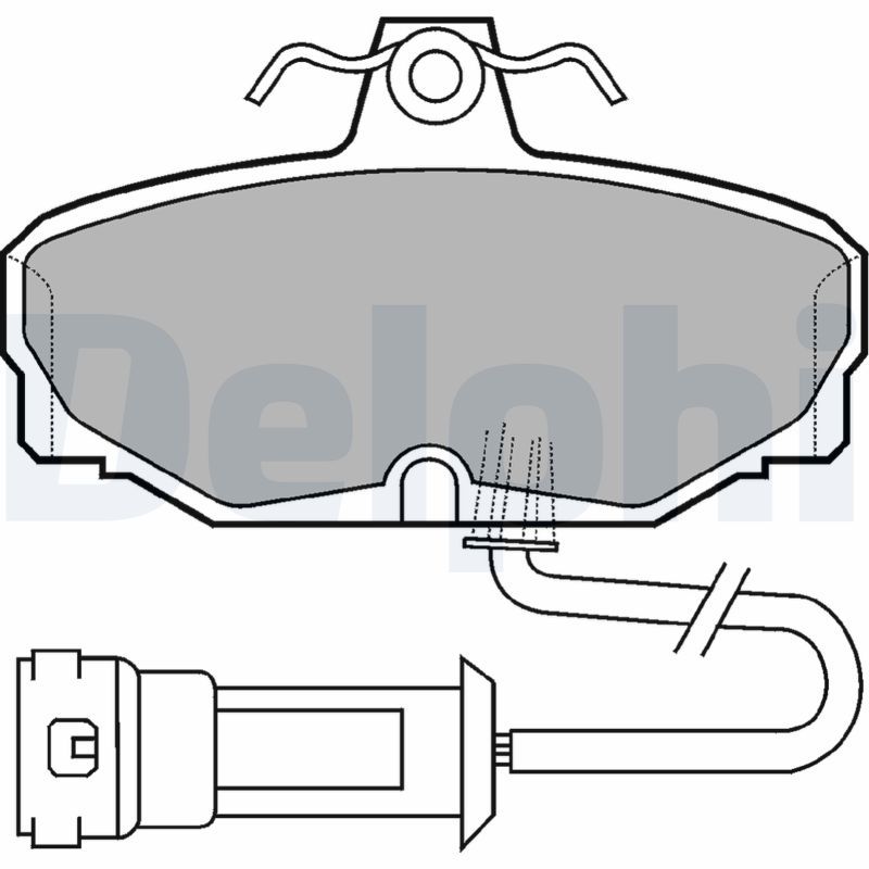 DELPHI LP557 Brake Pad Set, disc brake