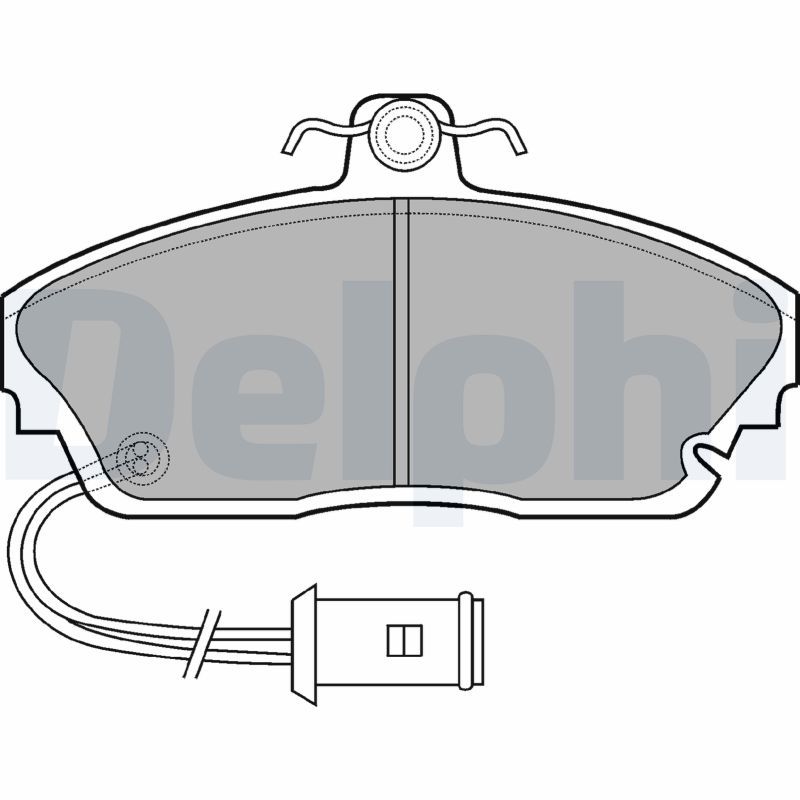 DELPHI LP559 Brake Pad Set, disc brake