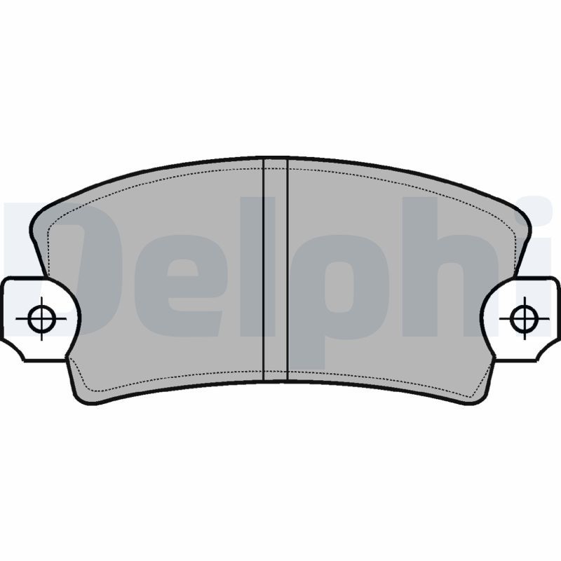 DELPHI LP56 Brake Pad Set, disc brake