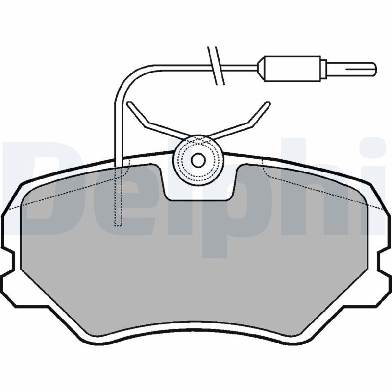 DELPHI LP564 Brake Pad Set, disc brake