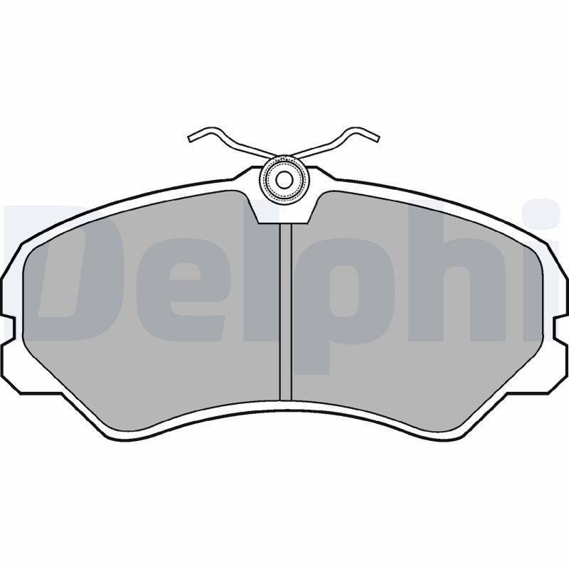 DELPHI LP567 Brake Pad Set, disc brake