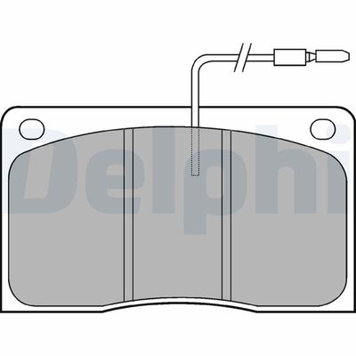 Brake Pad Set, disc brake DELPHI LP568