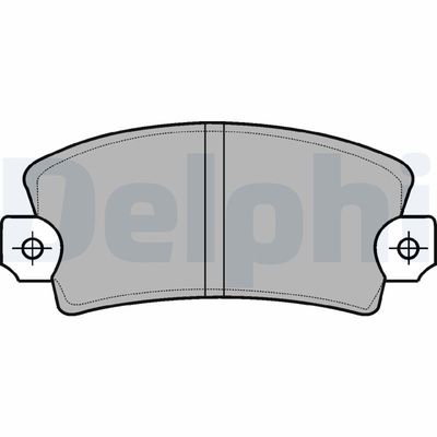 Brake Pad Set, disc brake DELPHI LP56