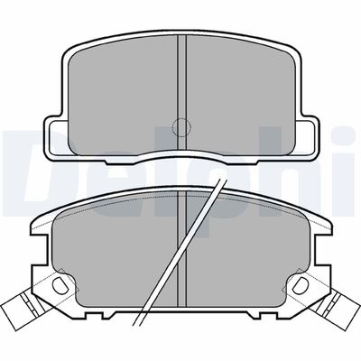 Brake Pad Set, disc brake DELPHI LP574