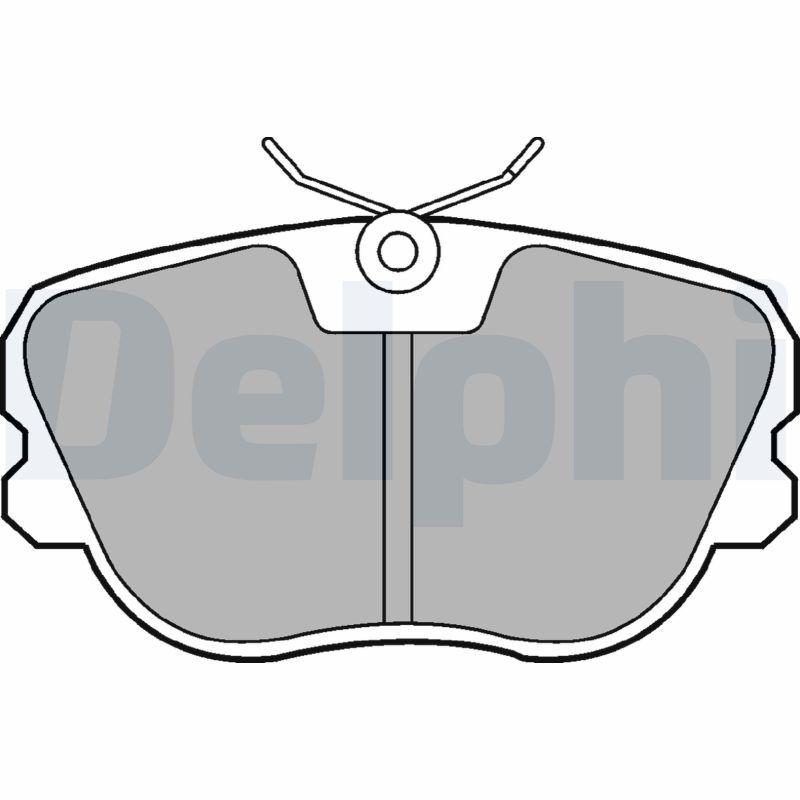 DELPHI LP575 Brake Pad Set, disc brake