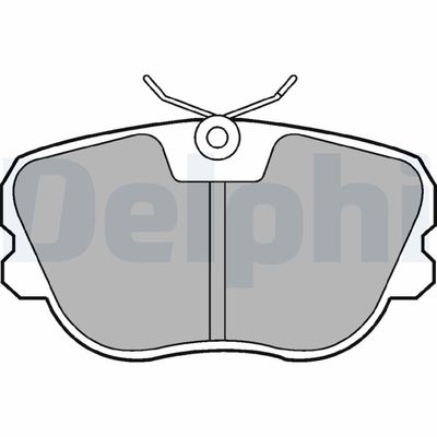 Brake Pad Set, disc brake DELPHI LP575