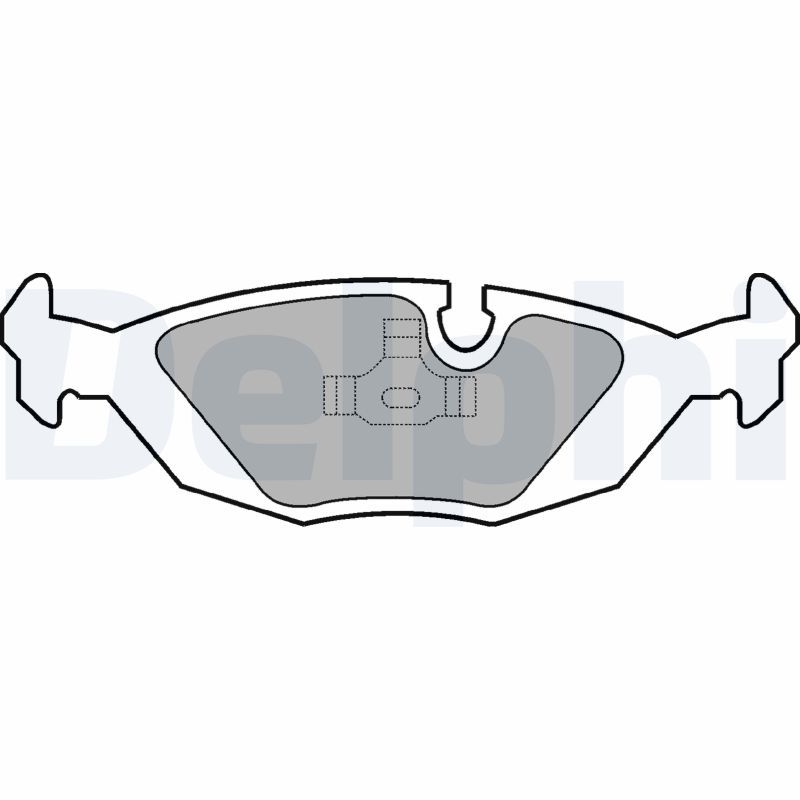 DELPHI LP576 Brake Pad Set, disc brake