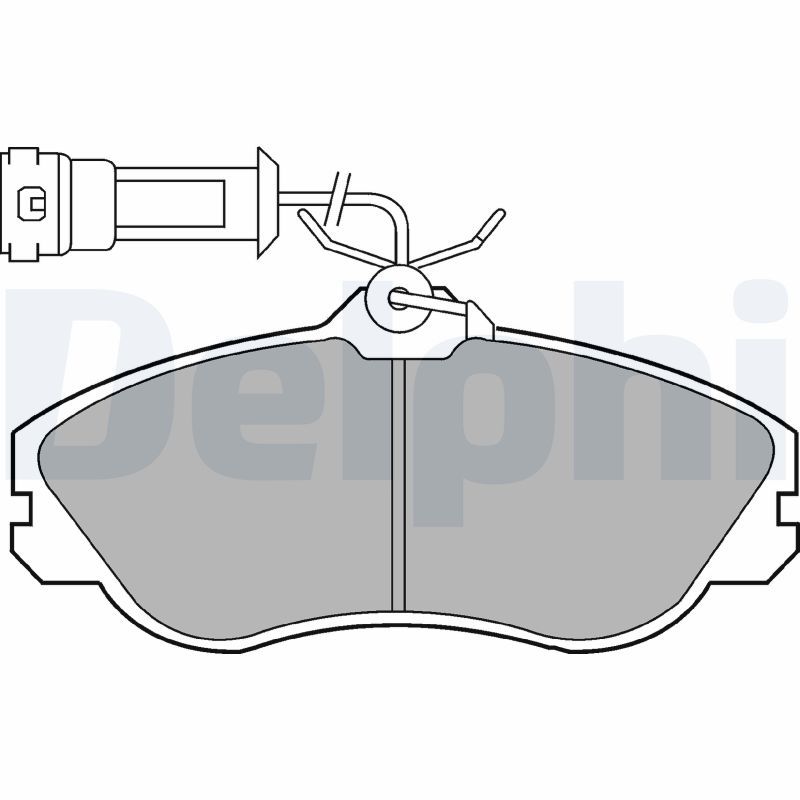 DELPHI LP579 Brake Pad Set, disc brake