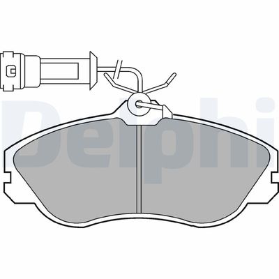 Brake Pad Set, disc brake DELPHI LP579