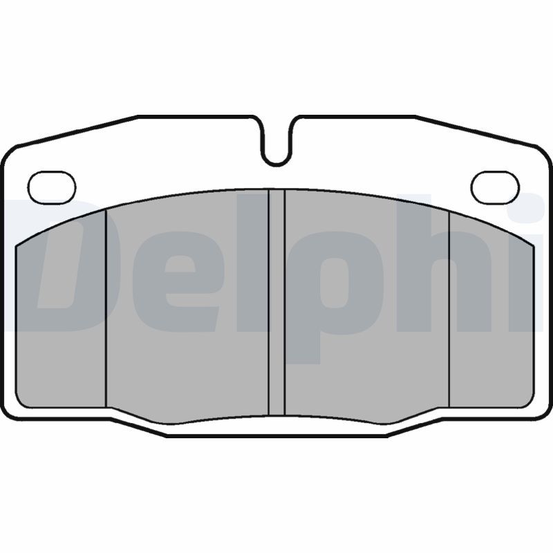 DELPHI LP581 Brake Pad Set, disc brake