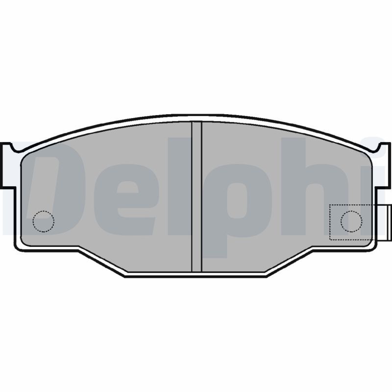 DELPHI LP582 Brake Pad Set, disc brake
