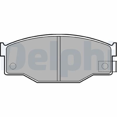 Brake Pad Set, disc brake DELPHI LP582