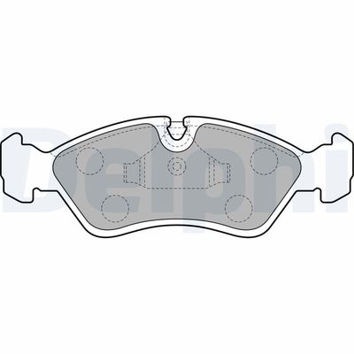 Brake Pad Set, disc brake DELPHI LP585