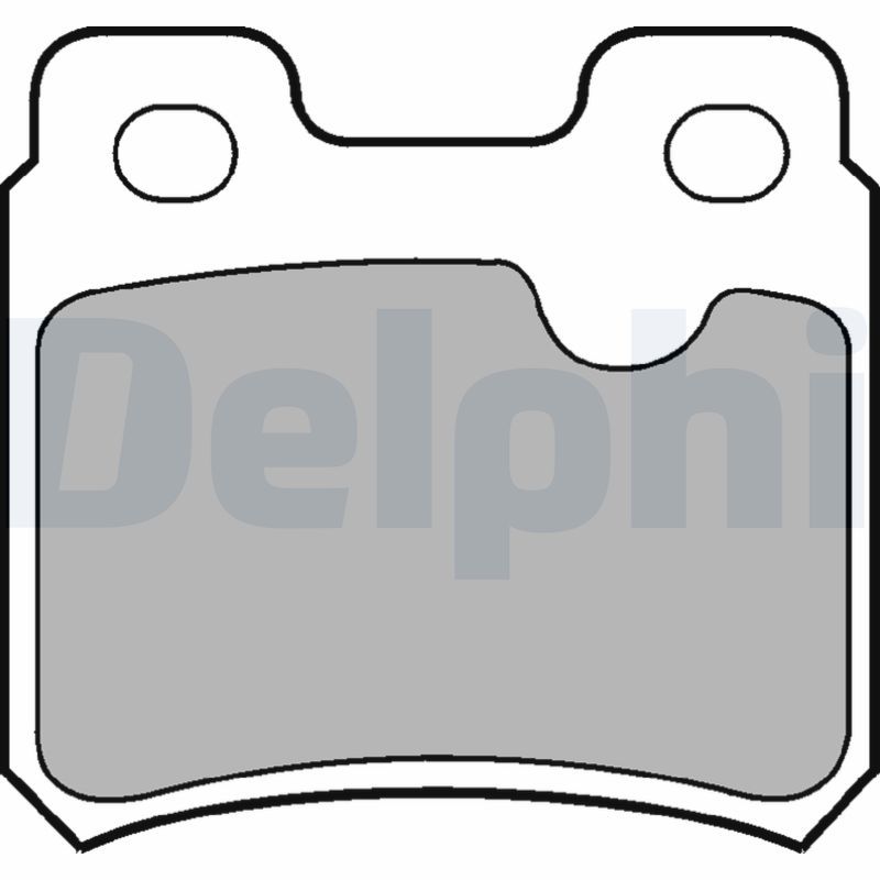 DELPHI LP586 Brake Pad Set, disc brake