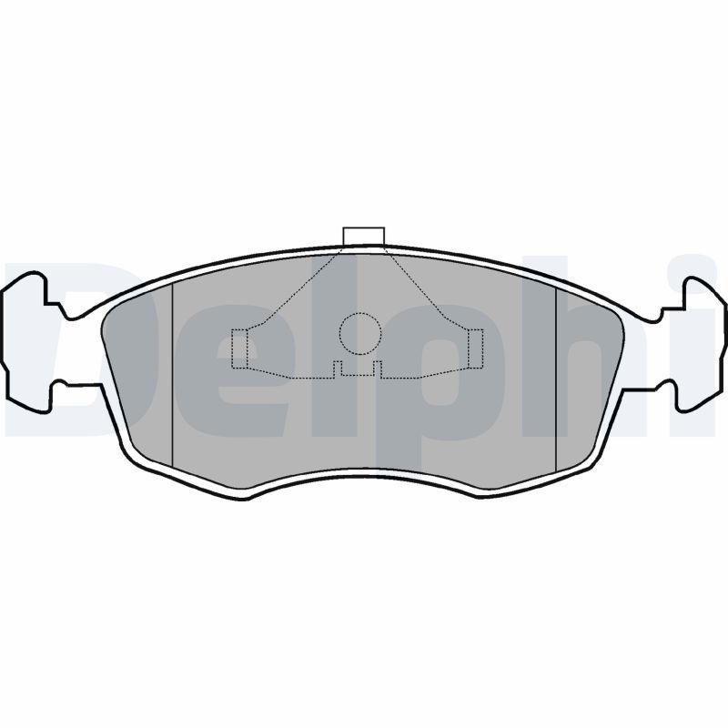 DELPHI LP587 Brake Pad Set, disc brake