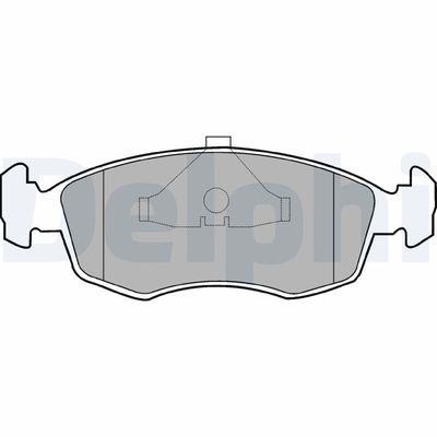 Brake Pad Set, disc brake DELPHI LP587