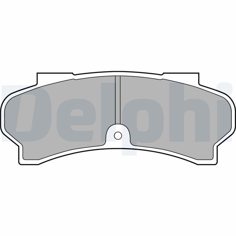 DELPHI LP588 Brake Pad Set, disc brake