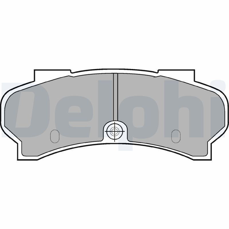 DELPHI LP589 Brake Pad Set, disc brake