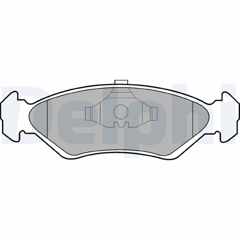 DELPHI LP591 Brake Pad Set, disc brake
