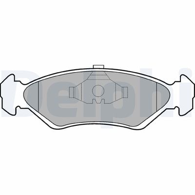Brake Pad Set, disc brake DELPHI LP591