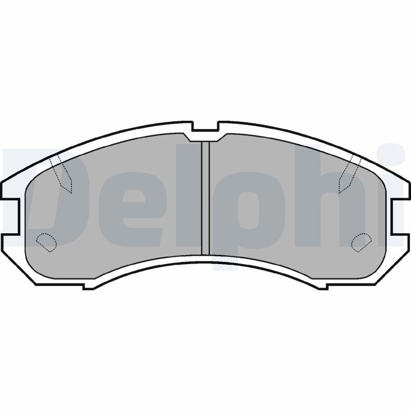 DELPHI LP595 Brake Pad Set, disc brake