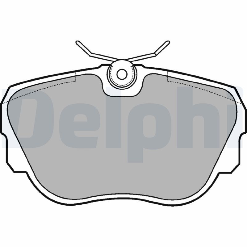 DELPHI LP596 Brake Pad Set, disc brake