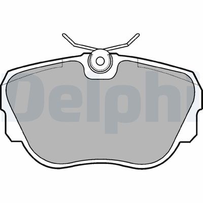 Brake Pad Set, disc brake DELPHI LP596