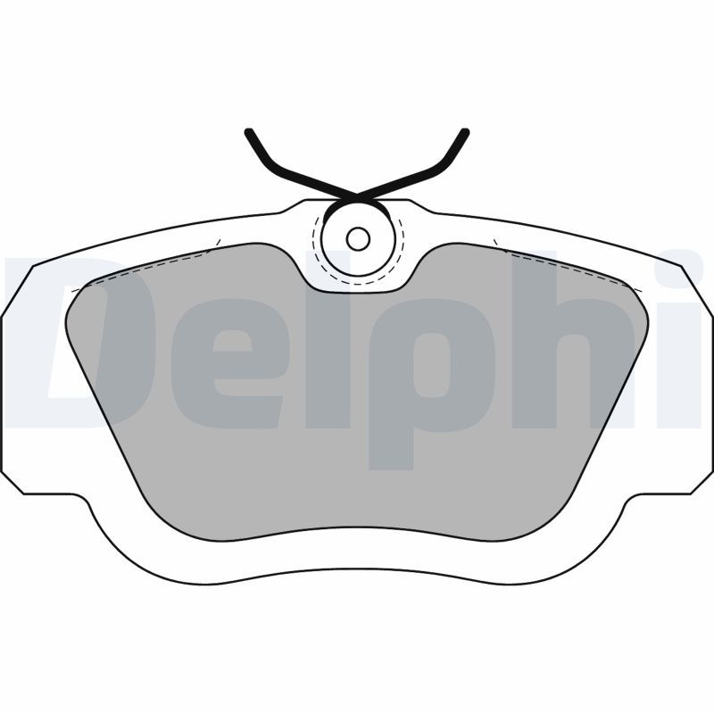 DELPHI LP597 Brake Pad Set, disc brake