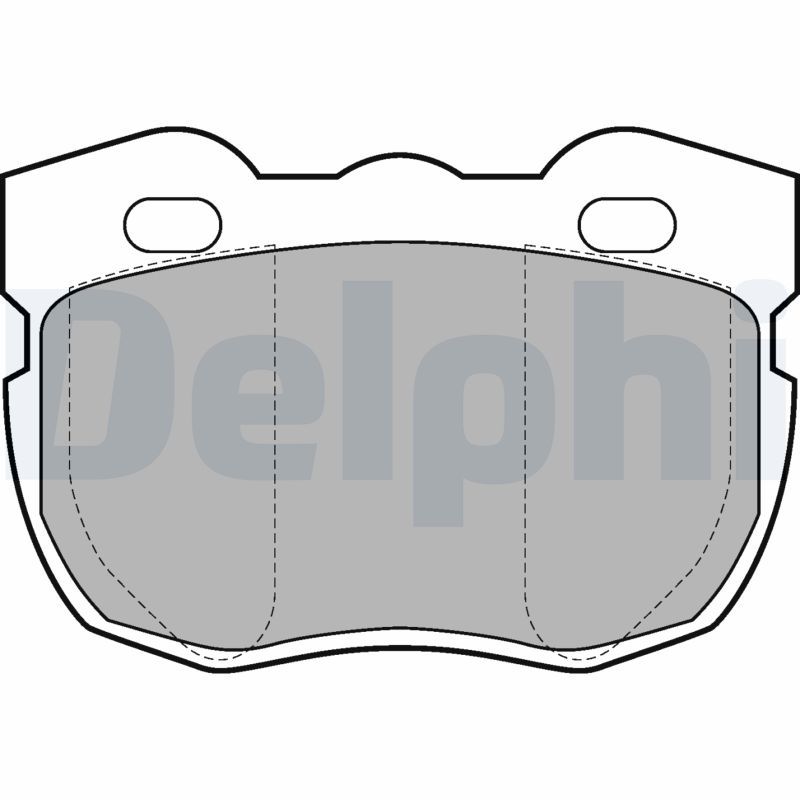 DELPHI LP599 Brake Pad Set, disc brake