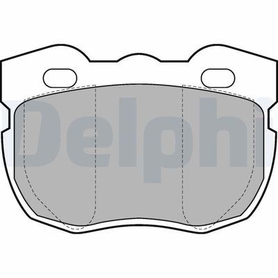 Brake Pad Set, disc brake DELPHI LP599