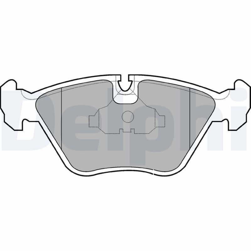 DELPHI LP602 Brake Pad Set, disc brake